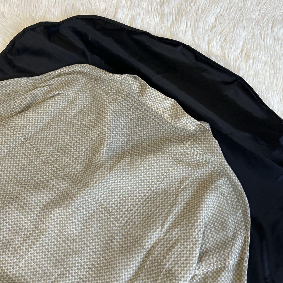 美品✨ババグーリ シルク×コットン ロングスリーブシャツ 総柄 洗える 近年