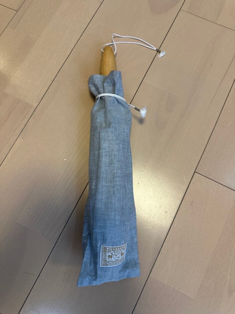 中川政七商店☆新品未使用☆千鳥ミシンの晴雨兼用折畳傘☆墨黒グレー☆日傘☆