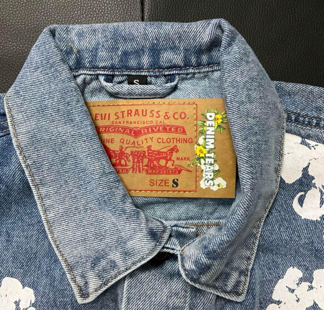 M*ジ様 Denim tears Levi's 花柄デニムジャケット S デニム