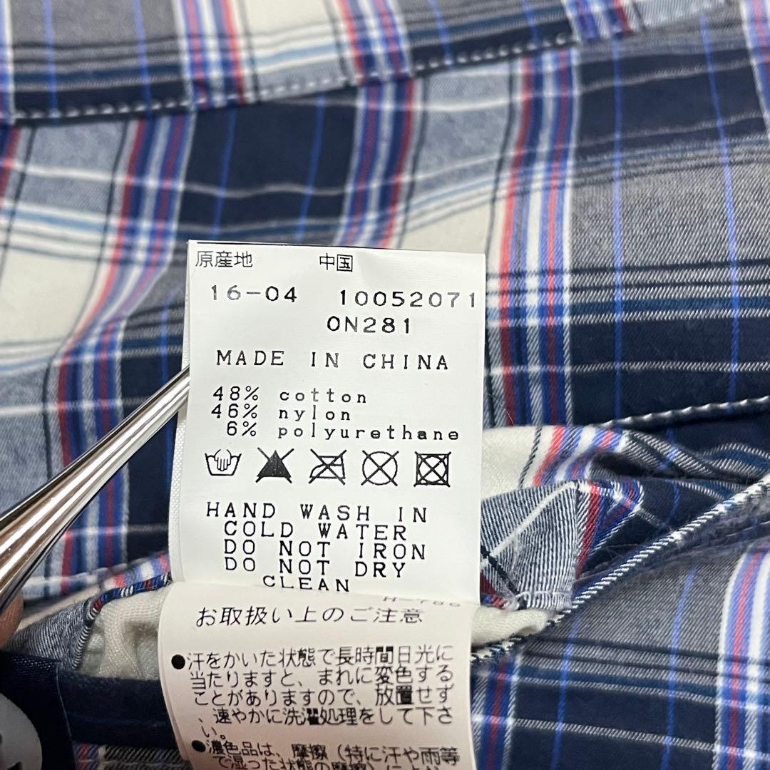 美品 PEARLY GATES ストレッチ チェックパンツ ゴルフウェア 7