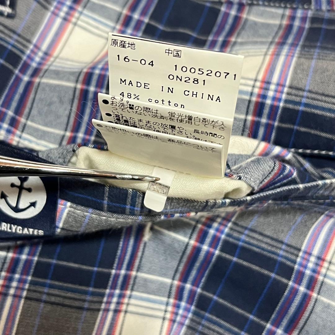 美品 PEARLY GATES ストレッチ チェックパンツ ゴルフウェア 7