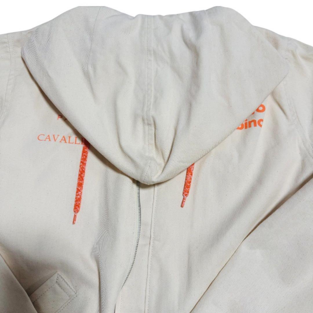 CHAPAL パーカー　フード付きコート クリーム色　M フランス　リバーシブル