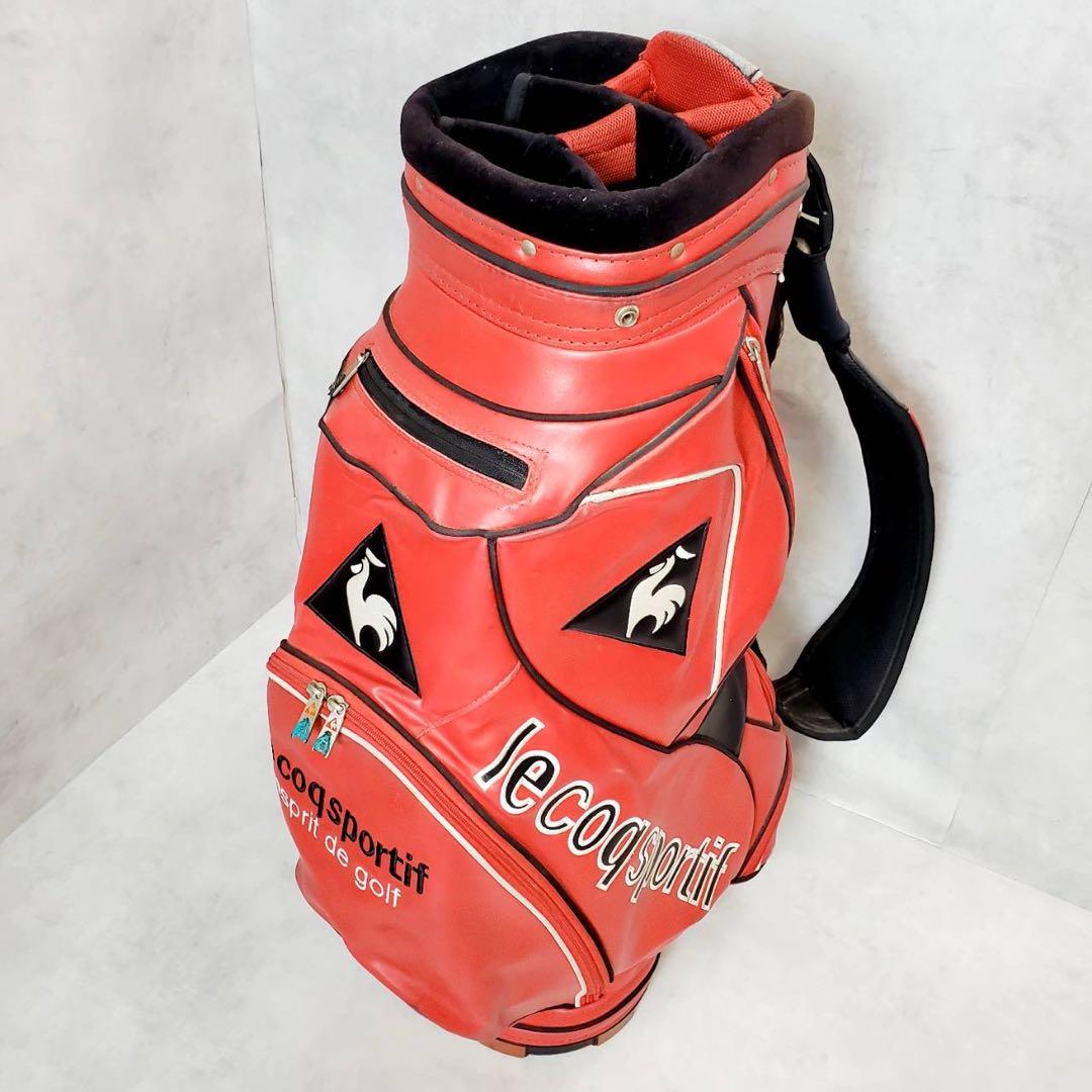 ルコックスポルティフ キャディバッグ ゴルフバッグ レッド フード無し