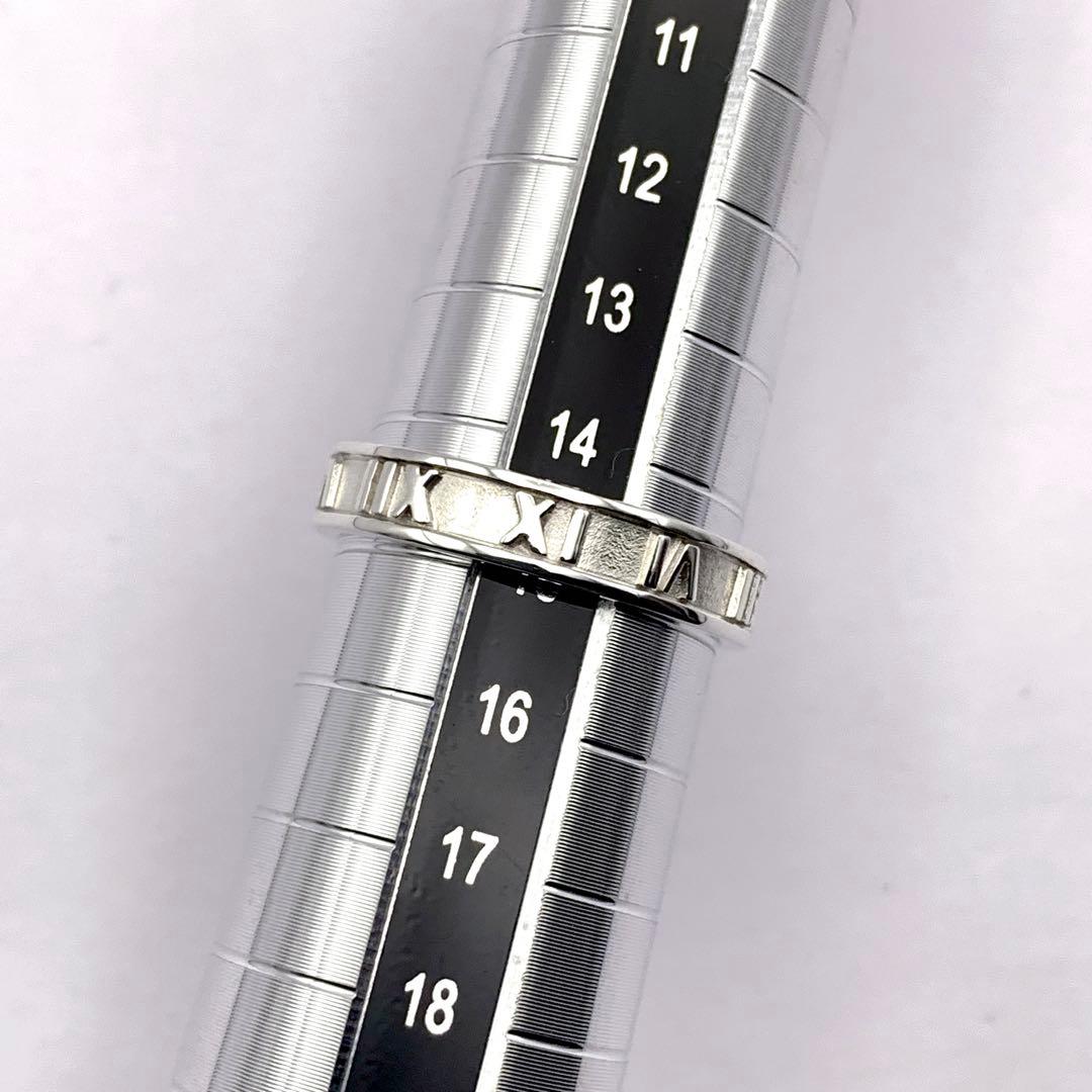 極美品 鏡面仕上 ティファニー アトラス ナロー リング 15号 シルバー925