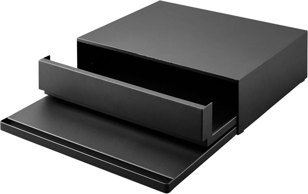 tower キッチン家電下引き出し&スライドテーブル 幅45cm 山崎実業 黒