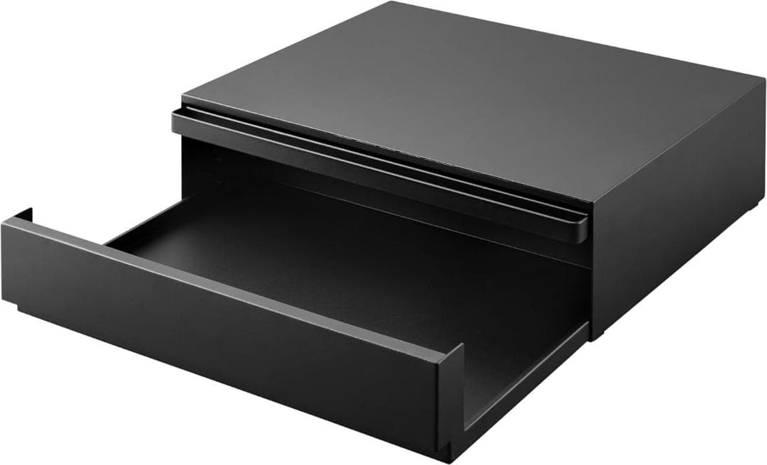 tower キッチン家電下引き出し&スライドテーブル 幅45cm 山崎実業 黒