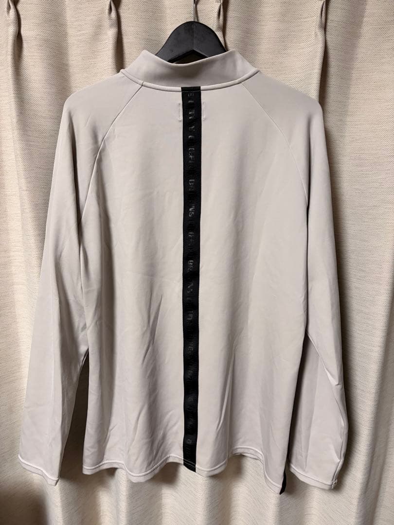 メンズウェア BRIEFING BACK LOGO LINE LS HALF ZIP