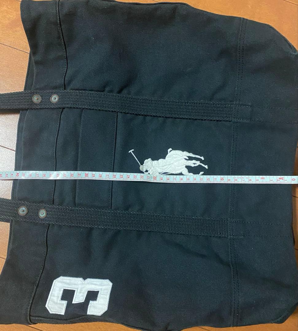 ポロ ラルフローレン ビッグポニー トートバッグ キャンバス ブラック3