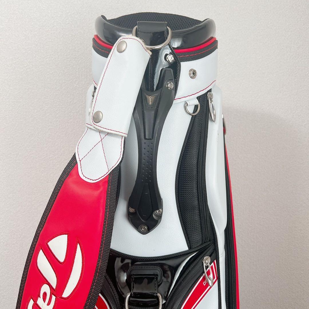テーラーメイドキャディバッグ9.5型4分割レッド ホワイト TaylorMade