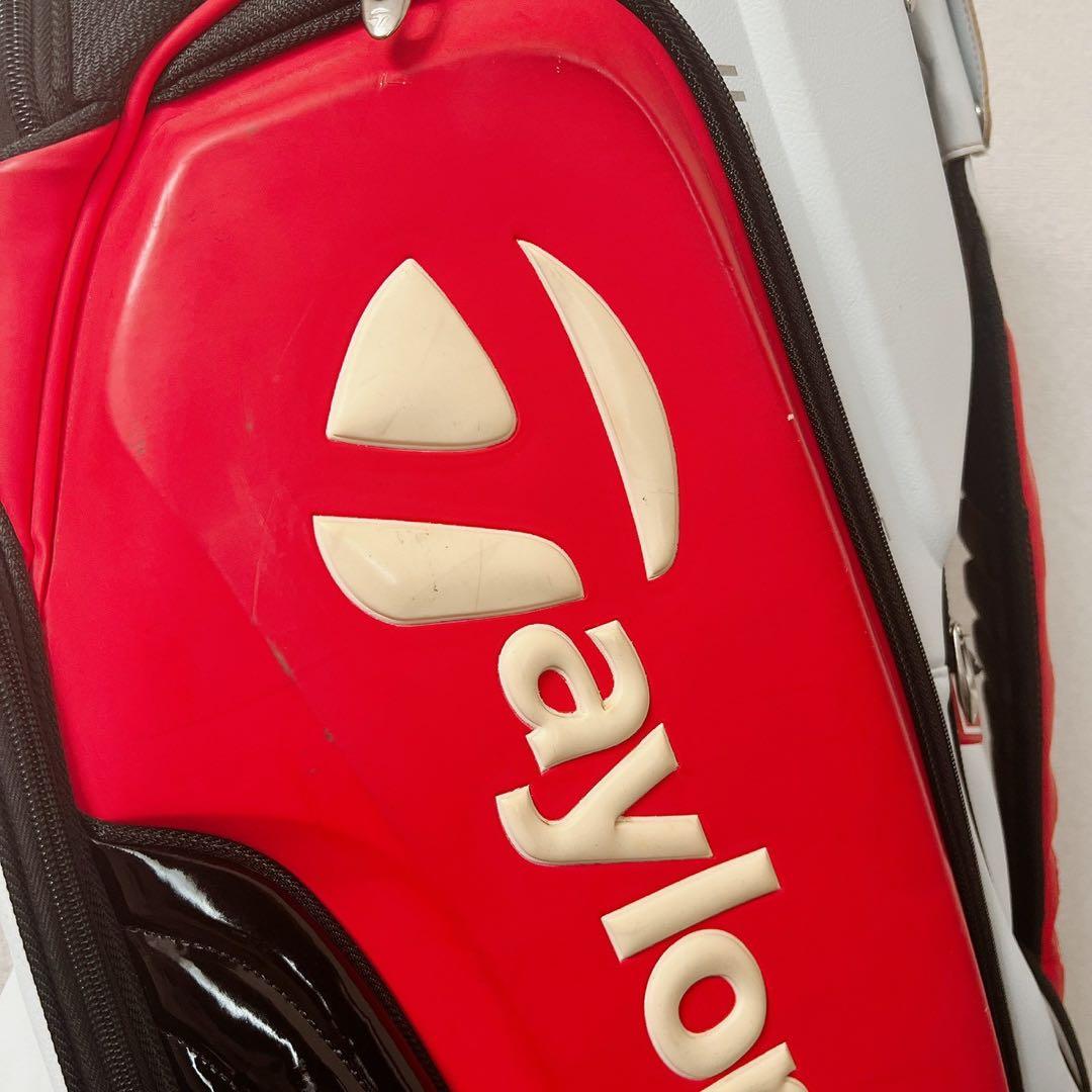 テーラーメイドキャディバッグ9.5型4分割レッド ホワイト TaylorMade