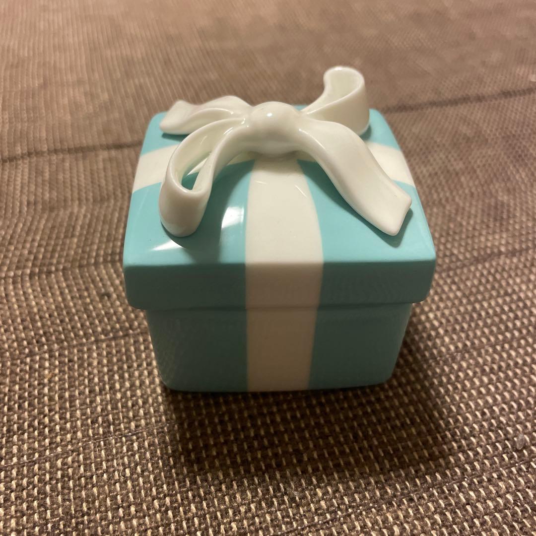 Tiffany & Co. ミニブルーボウボックス　リボン　陶器