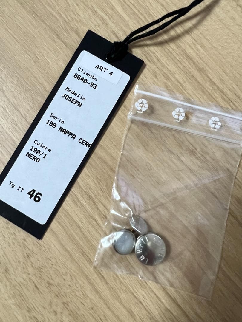 【美品】エンメティ　ジョセフ　46 レザー　ライダースジャケット　黒