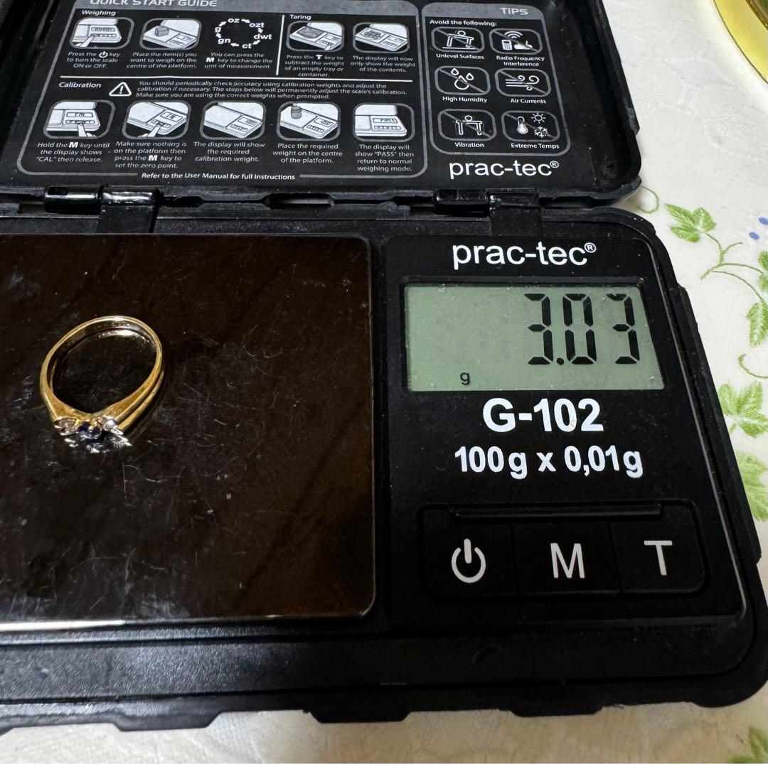 専用/ヴァンクリーフ&アーペル　セリア/パピヨン　k18サファイアリング