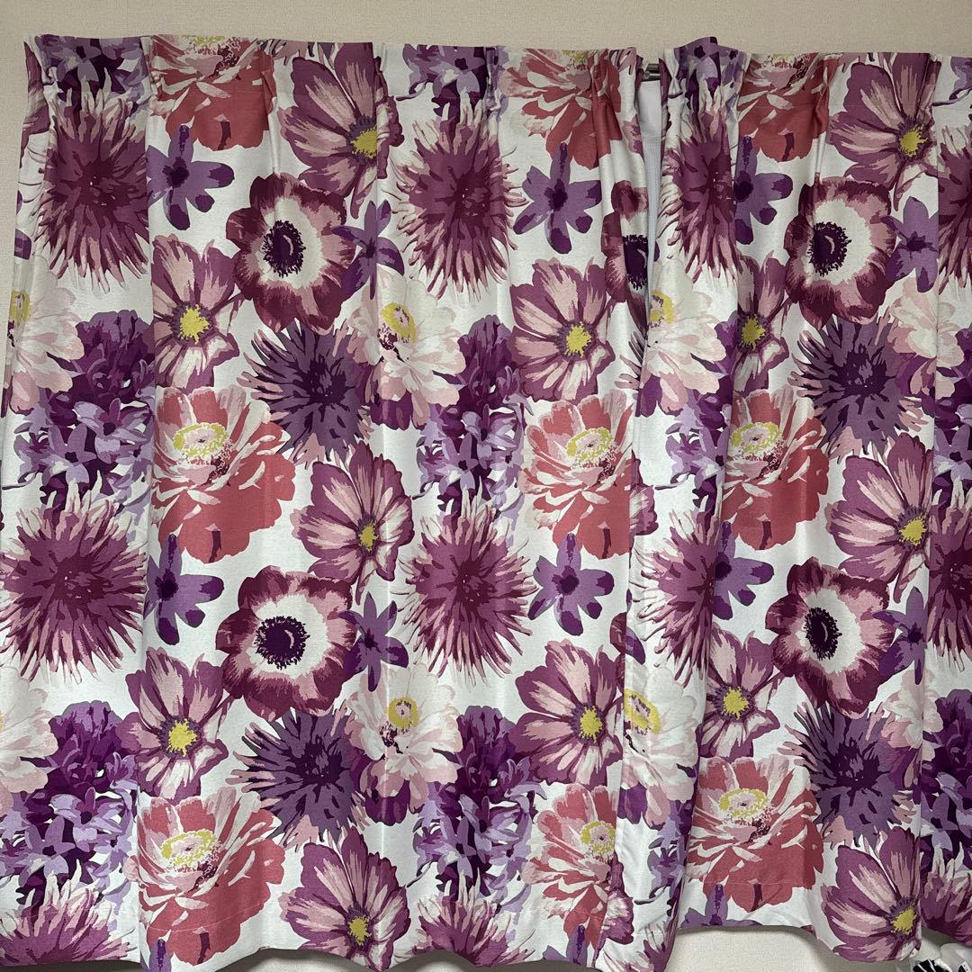 フランフラン　花柄カーテン