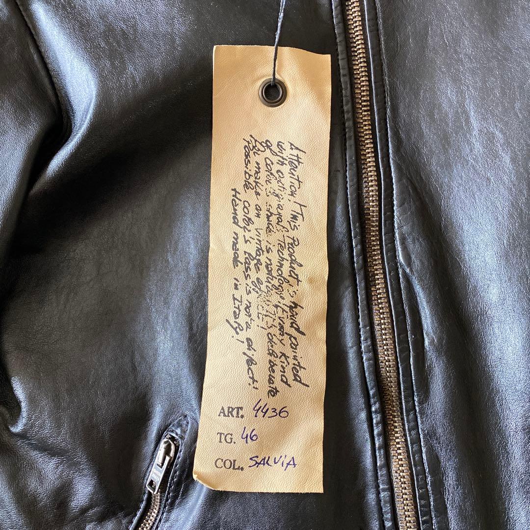 GIORGIO BRATOブラックレザージャケット