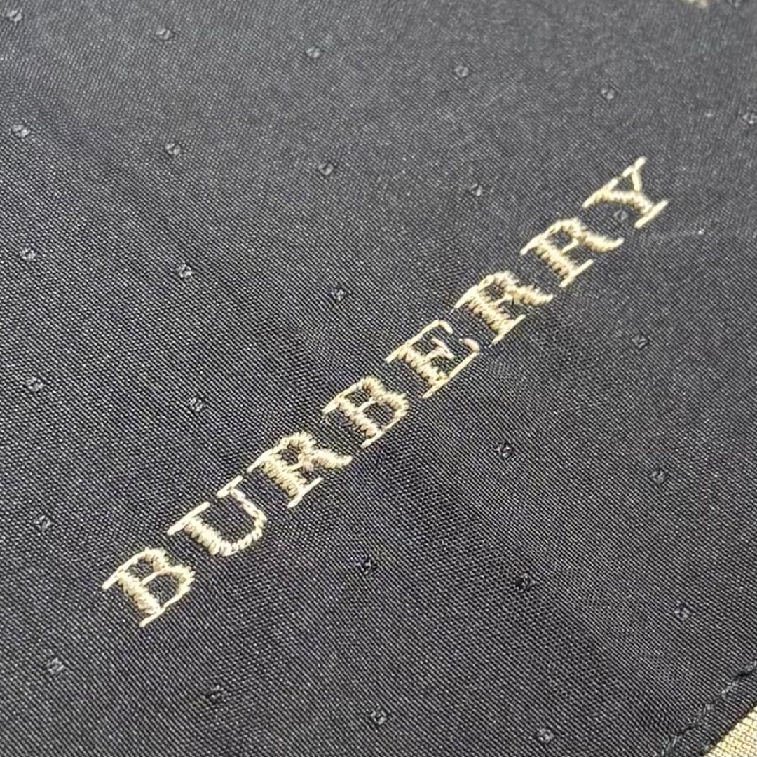 美品 BURBERRY 晴雨兼用 ホース刺繍 ドット ノバチェック フリル 傘