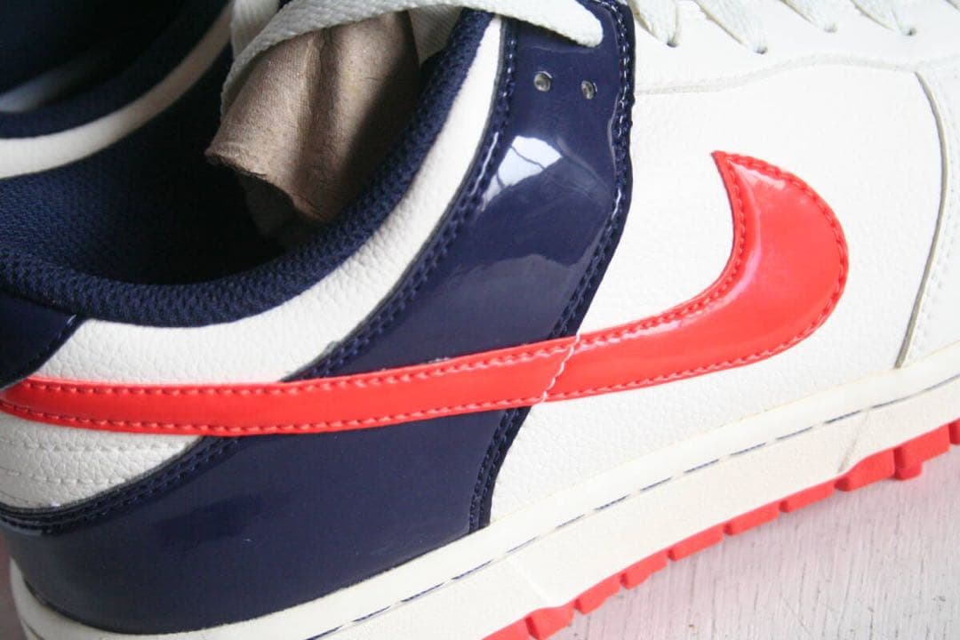 26.5cmワイド ナイキ ダンク ロー ゴルフ ホワイト ネイビー マックス