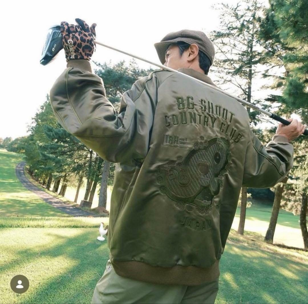 8Gshoot スカジャン プルオーバー ブラックLサイズ