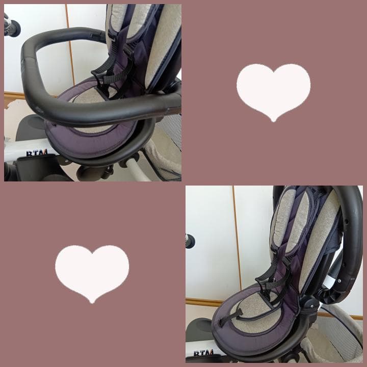 BTM 折りたたみ三輪車 前カゴ・カップホルダー付　enon03