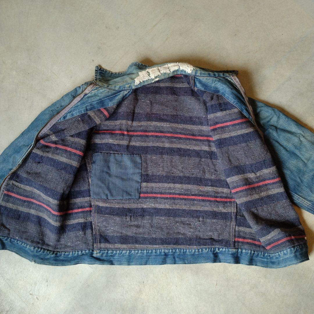 マ*ジ様 50s ビンテージ WALDES ダメージ デニム ジャケット カバー