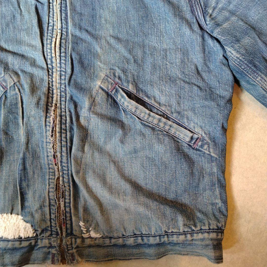 マ*ジ様 50s ビンテージ WALDES ダメージ デニム ジャケット カバー