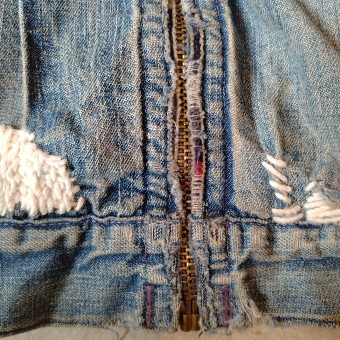 マ*ジ様 50s ビンテージ WALDES ダメージ デニム ジャケット カバー