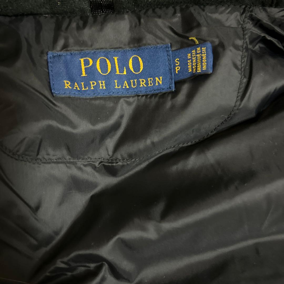 ポロラルフローレン ダウンベスト ビッグポニー刺繍 ブラック　Sサイズ