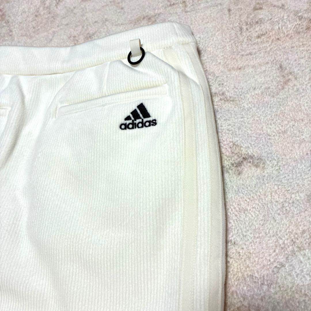 【新品タグ付】アディダスゴルフ XS 上下セット 白 ストレッチ コーデュロイ