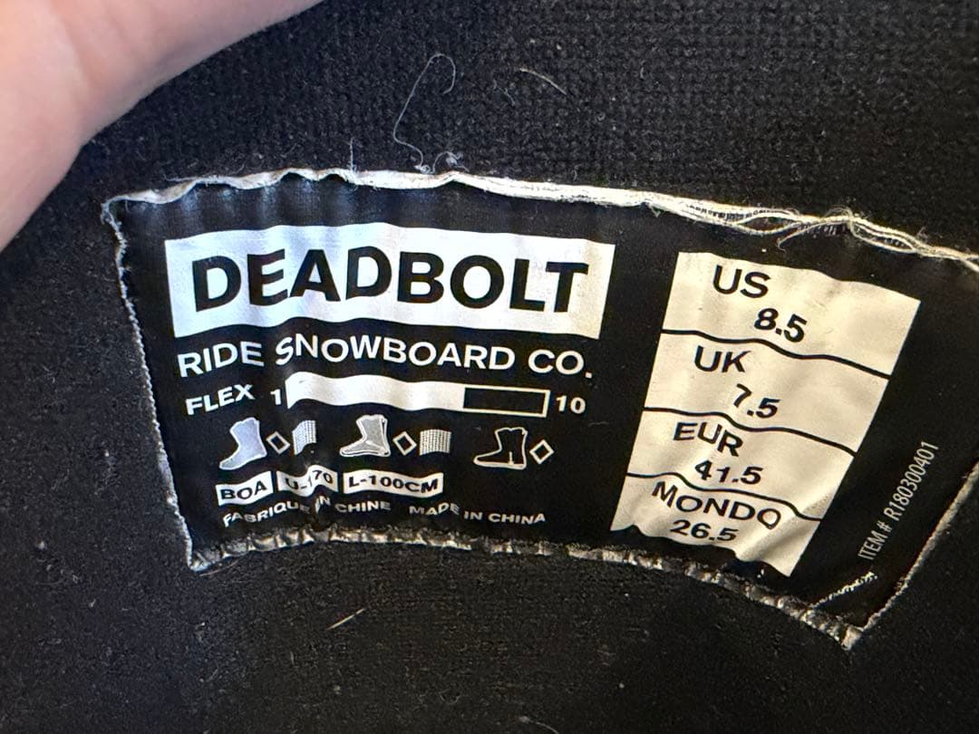 Ride Deadbolt 26.5cm ライド　デッドボルト