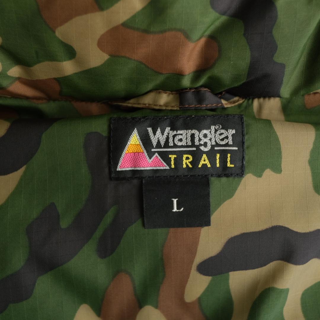 ジャケット・アウター Wrangler 90's Camo Pattern Down Vest L.