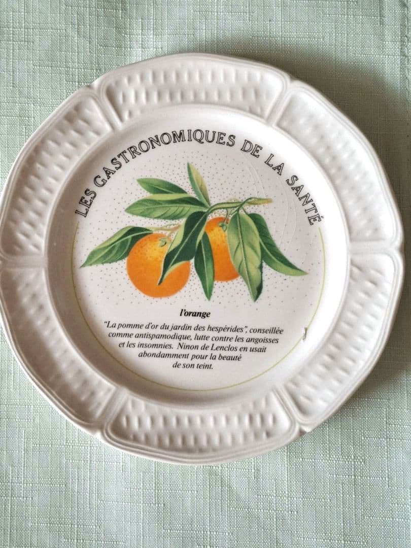 フランスGien社プレート8枚セット