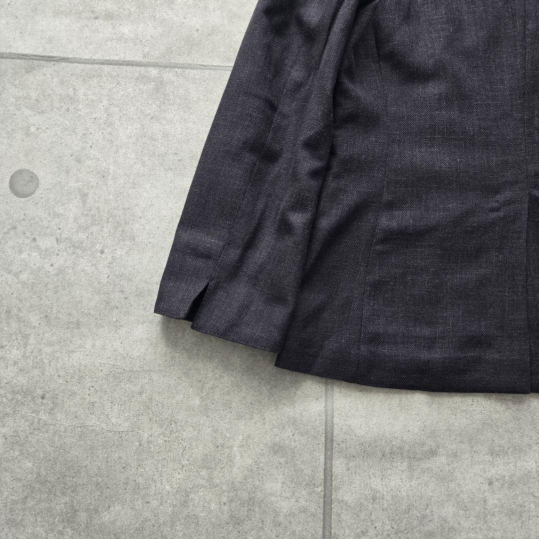45R ウール リネン シルク ルーシー ジャケット ネイビー