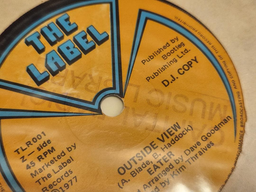 EATER OUTSIDE VIEW / YOU ラジオDJプロモ シングル 7