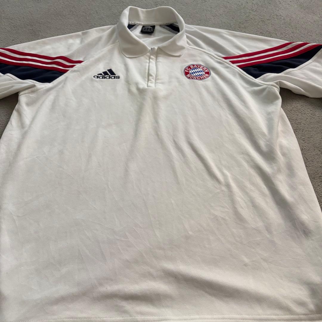 バイエルン　Bayern München adidas 白　XXL ポロシャツ