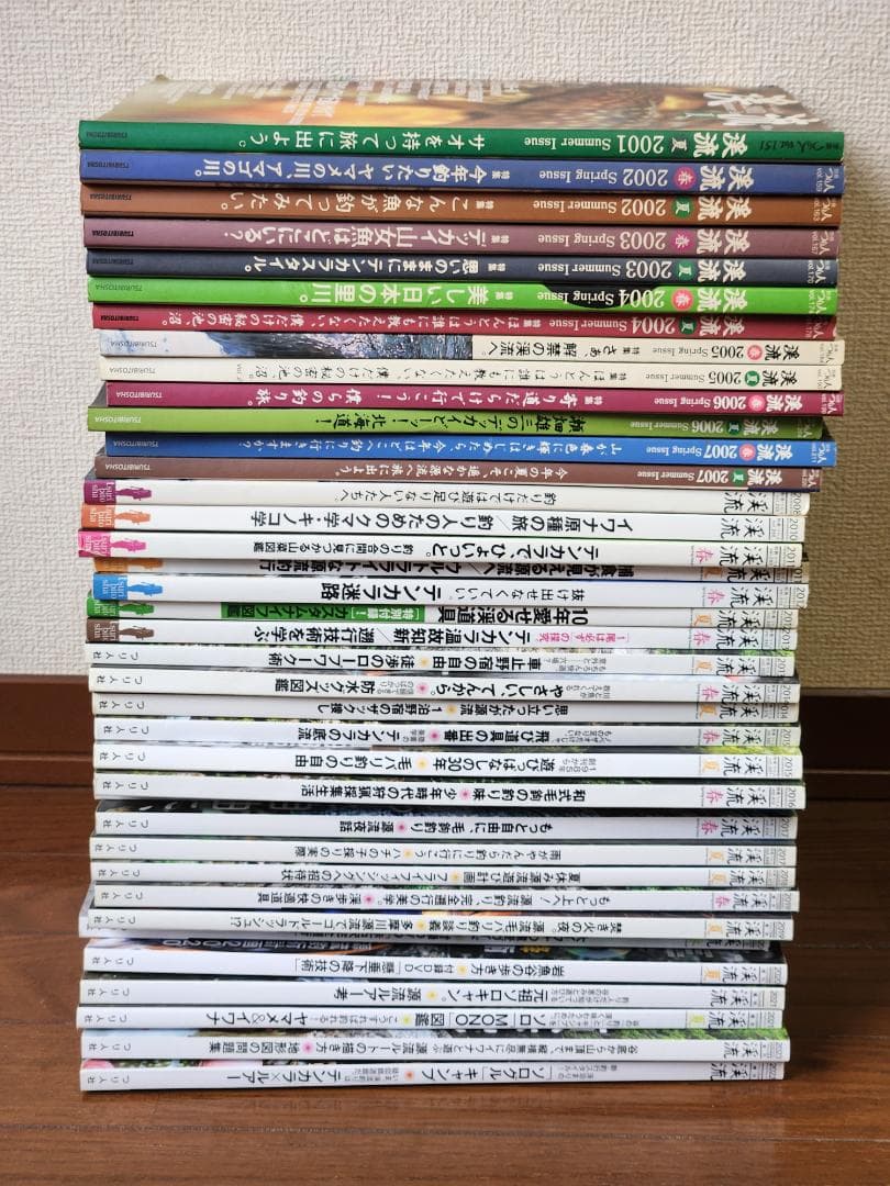 つり人社、渓流2001夏号から2023号の38冊