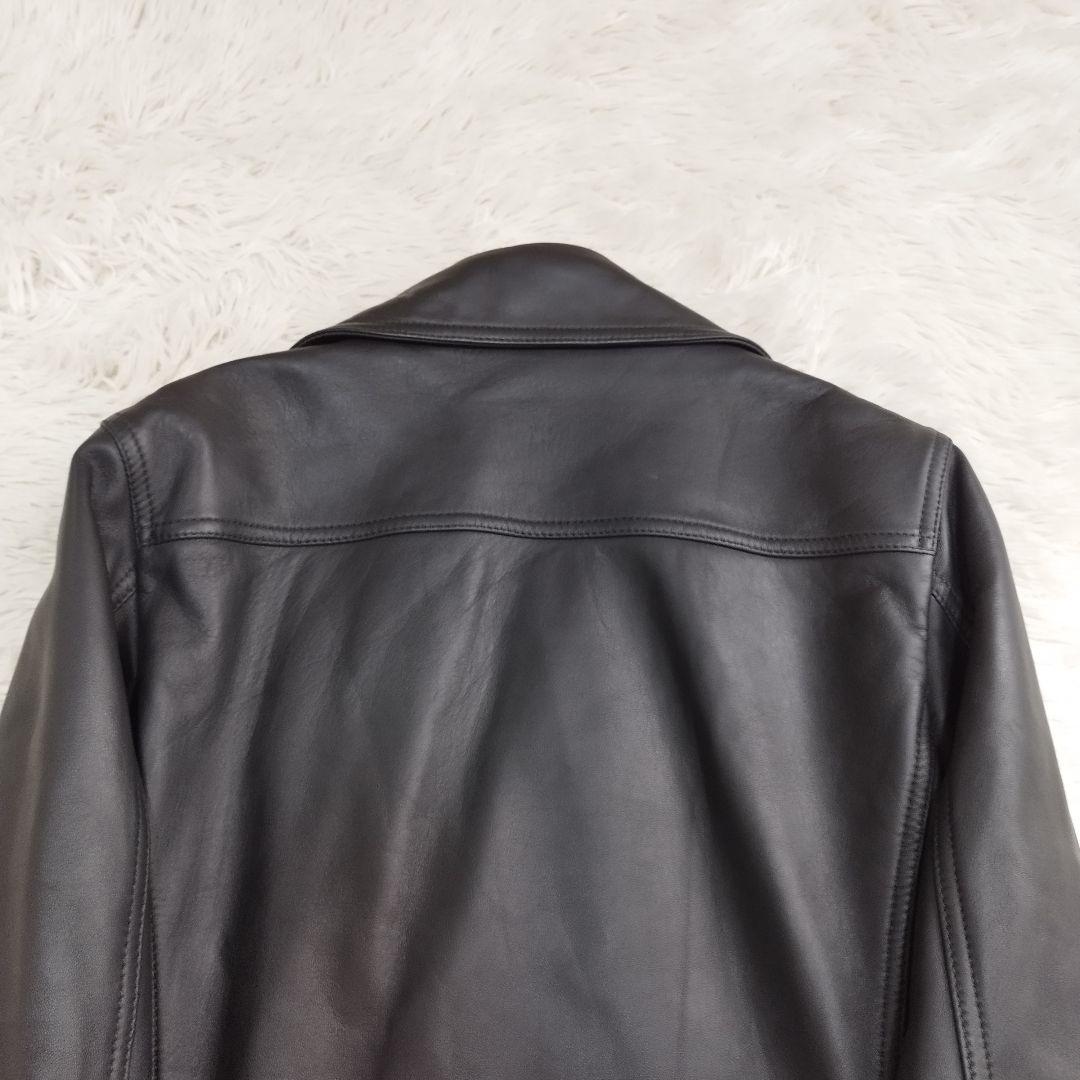 20489✨️トゥモローランド 48 L ダブルライダースジャケット 羊革