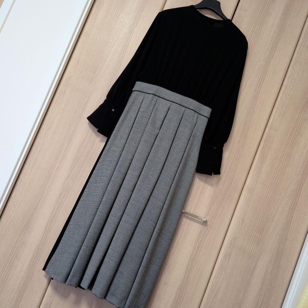 MaxMara ロングワンピース 38サイズ 黒・グレー