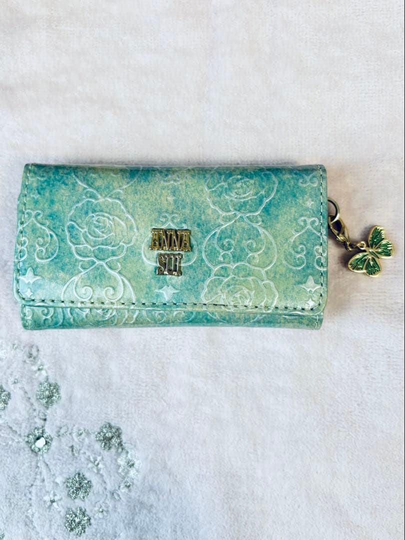 [美品]ANNA SUI ローズハート キーケース
