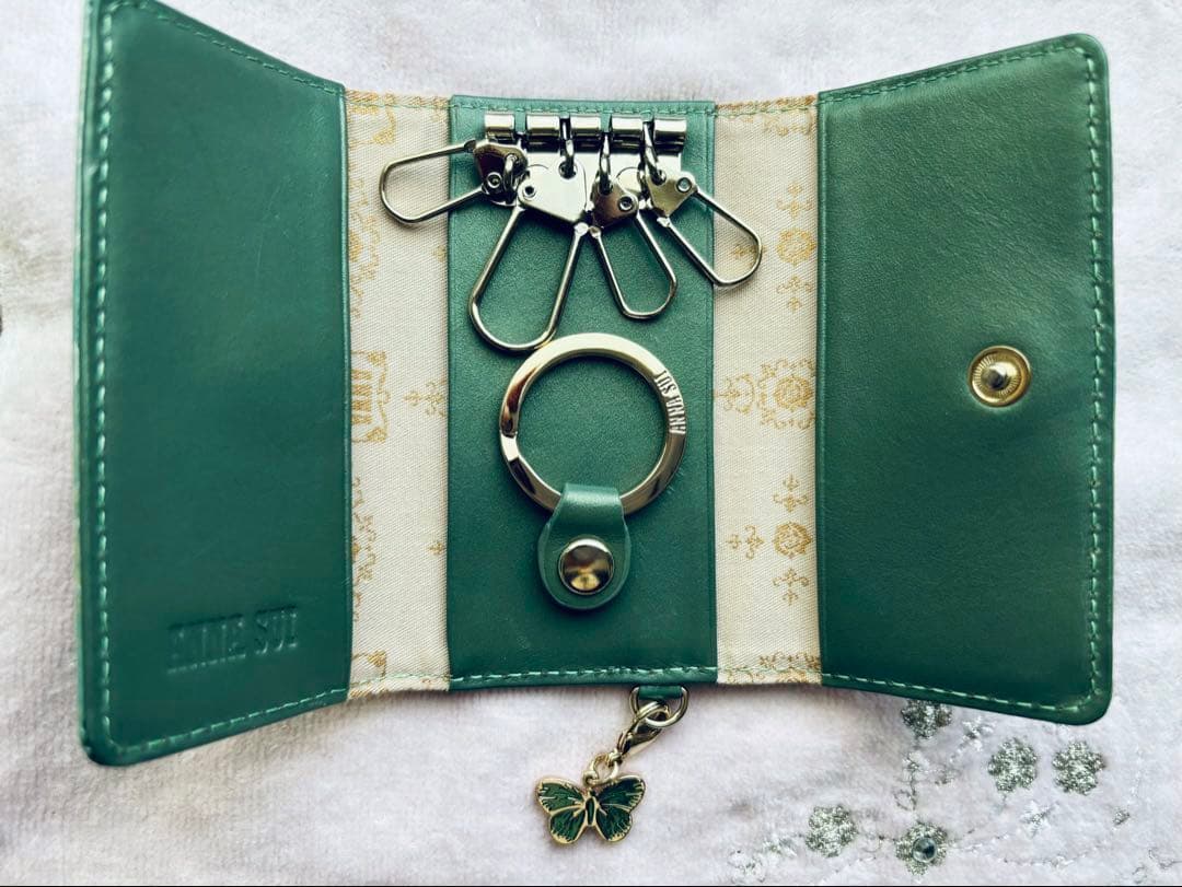 [美品]ANNA SUI ローズハート キーケース