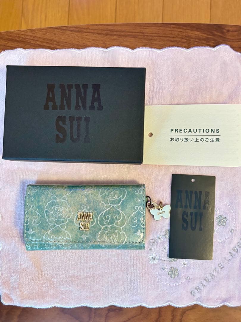 [美品]ANNA SUI ローズハート キーケース