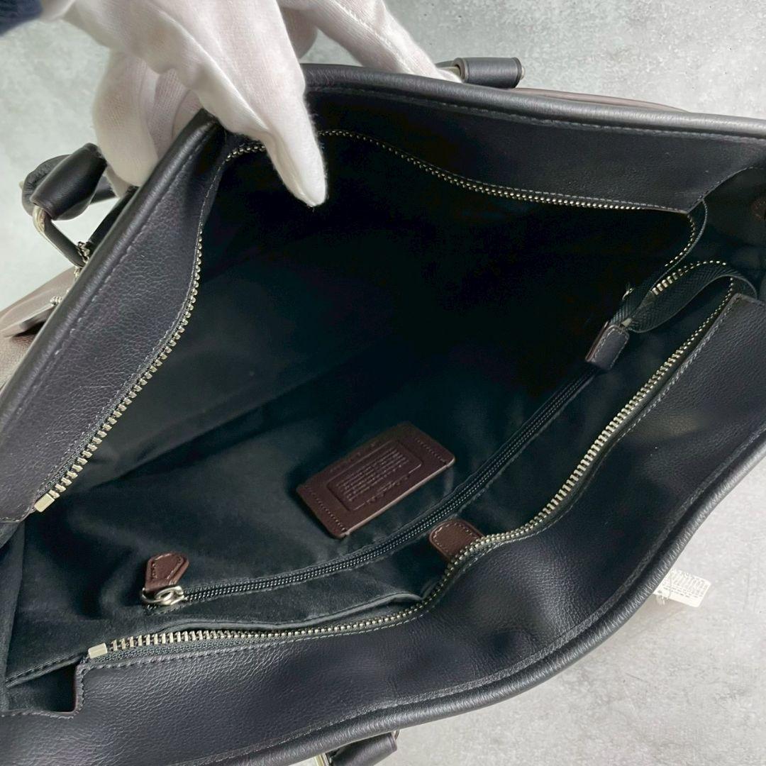 新品タグ付 コーチ メトロポリタン 2way トートバッグ ビジネス A4可 茶