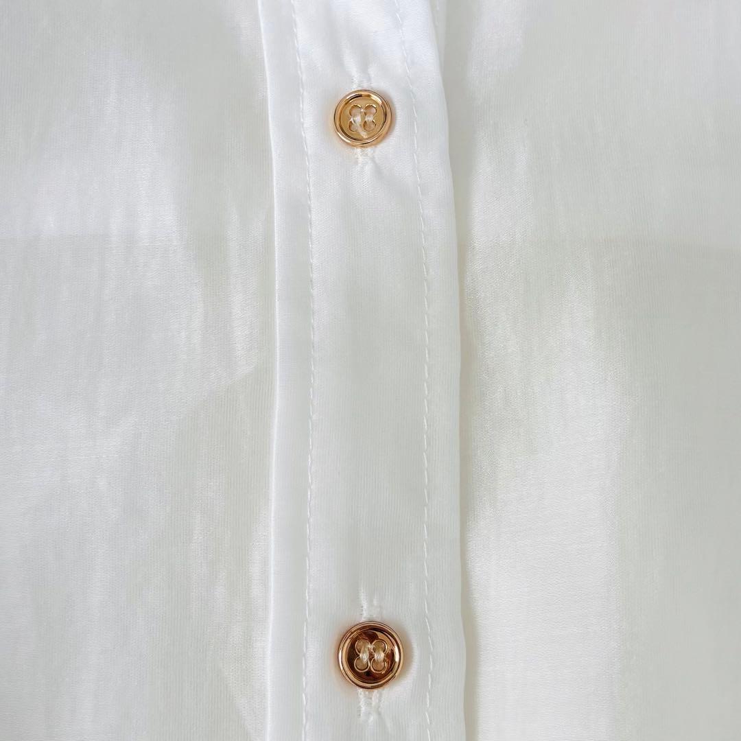 新品未使用　La boutique BonBonシアークロップドシャツ　ゆったり