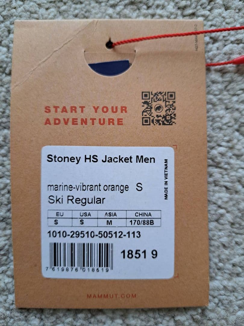 スキー Mammut Stoney HS Jacket Men