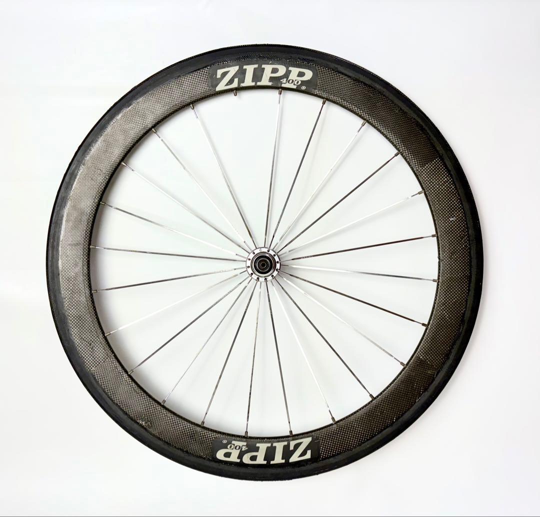 ZIPP 400カーボンホイール650c フロントホイール　チューブラー