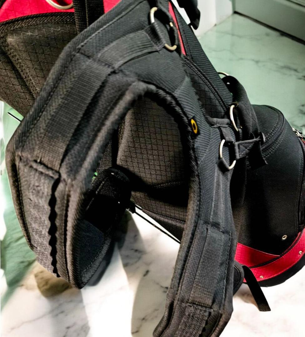 BOU送料無料/超美品　Oakley スタンドキャディバッグ 黒/赤