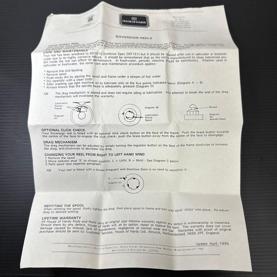 リール HOUSE OF HARDY Sovereign 3/4/5