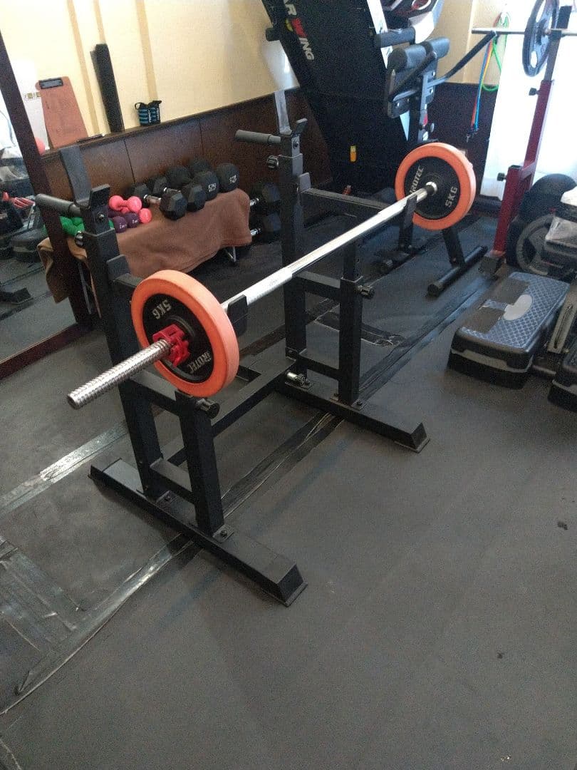 引き取り手渡し限定です　バーベルラック スチール製 黒