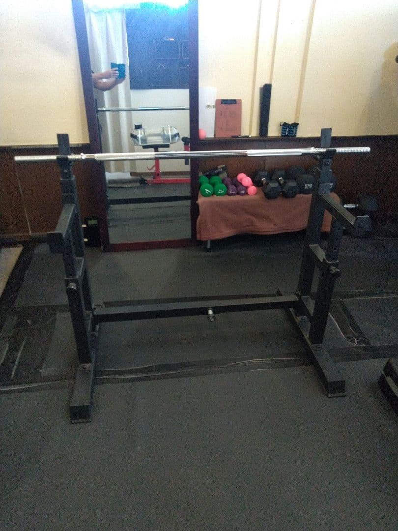 引き取り手渡し限定です　バーベルラック スチール製 黒