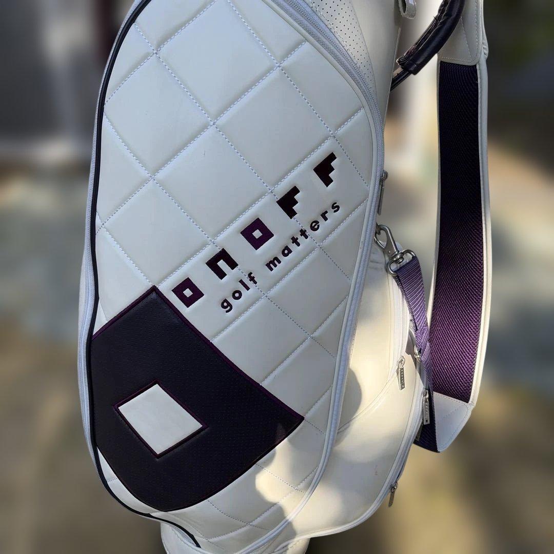 onoff ゴルフバッグ ホワイト キルティング