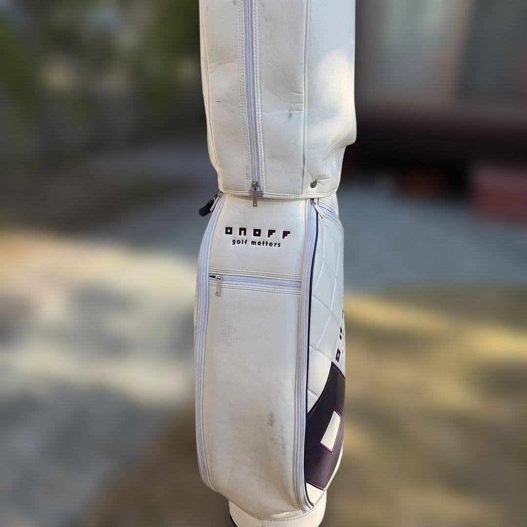 onoff ゴルフバッグ ホワイト キルティング